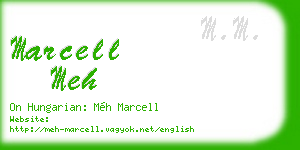 marcell meh business card