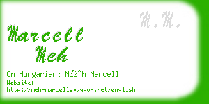 marcell meh business card